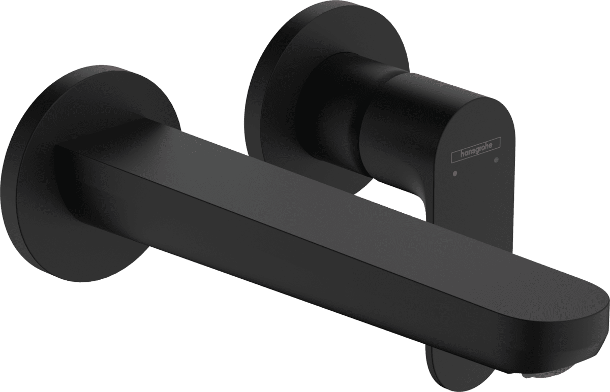 Picture of HANSGROHE Rebris S Single lever basin mixer for concealed installation wall-mounted with spout 20 cm #72528670 - Matt Black