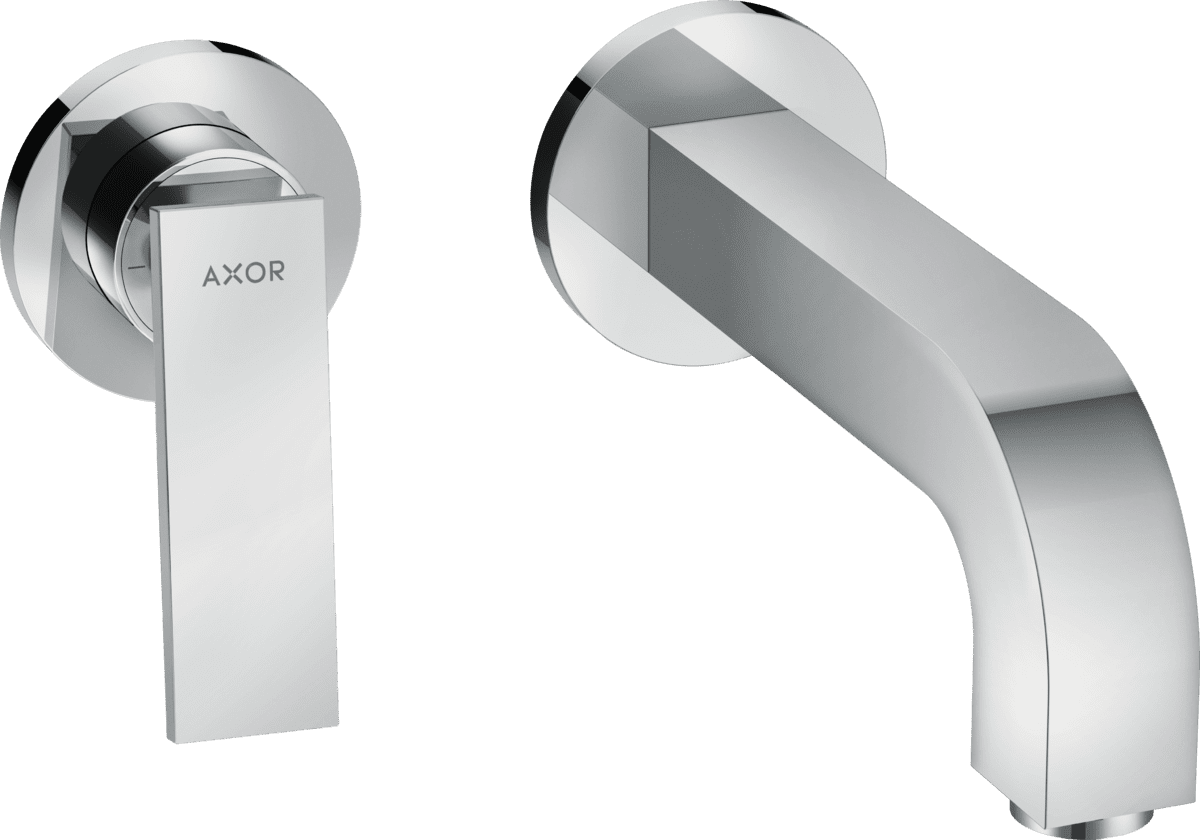 Bild von HANSGROHE AXOR Citterio Einhebel-Waschtischmischer Unterputz für Wandmontage mit Hebelgriff, Auslauf 220 mm und Rosetten #39121000 - Chrom