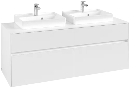 Bild von VILLEROY BOCH Collaro Waschbeckenunterschrank, 4 Auszüge, 1400 x 548 x 500 mm, White Matt / White Matt #C07600MS