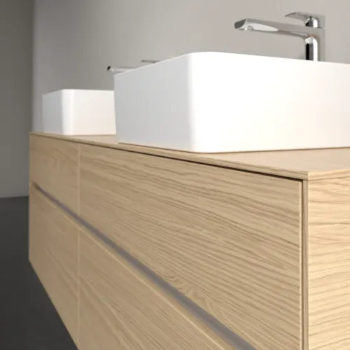 Bild von VILLEROY BOCH Collaro Waschbeckenunterschrank, 4 Auszüge, 1600 x 548 x 500 mm, Nordic Oak / Nordic Oak #C05200VJ