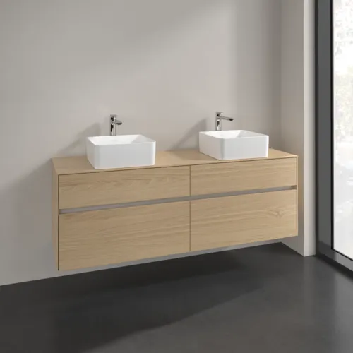 Bild von VILLEROY BOCH Collaro Waschbeckenunterschrank, 4 Auszüge, 1600 x 548 x 500 mm, Nordic Oak / Nordic Oak #C05200VJ