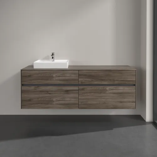 Picture of VILLEROY BOCH Collaro Vanity unit, 4 pull-out compartments, 1600 x 548 x 500 mm, Stone Oak #C07800RK