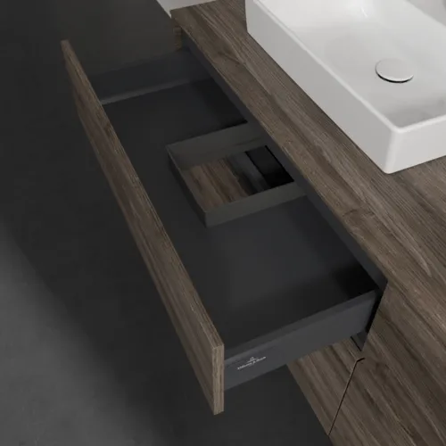 Picture of VILLEROY BOCH Collaro Vanity unit, 4 pull-out compartments, 1600 x 548 x 500 mm, Stone Oak #C07800RK