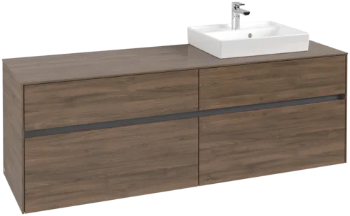 Bild von VILLEROY BOCH Collaro Waschbeckenunterschrank, 4 Auszüge, 1600 x 548 x 500 mm, Arizona Oak / Arizona Oak #C07900VH
