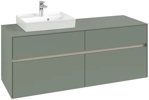 Bild von VILLEROY BOCH Collaro Waschbeckenunterschrank, 4 Auszüge, 1400 x 548 x 500 mm, Soft Green / Soft Green #C07400AF
