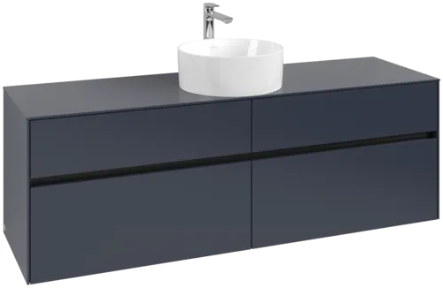 Bild von VILLEROY BOCH Collaro Waschbeckenunterschrank, mit Beleuchtung, 4 Auszüge, 1600 x 548 x 500 mm, Marine Blue / Marine Blue #C049B0VQ