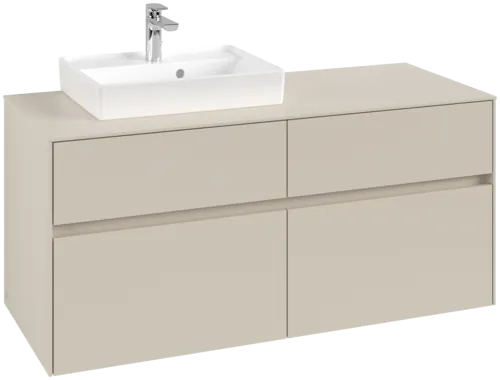 Bild von VILLEROY BOCH Collaro Waschbeckenunterschrank, 4 Auszüge, 1200 x 548 x 500 mm, Cashmere Grey / Cashmere Grey #C07100VN