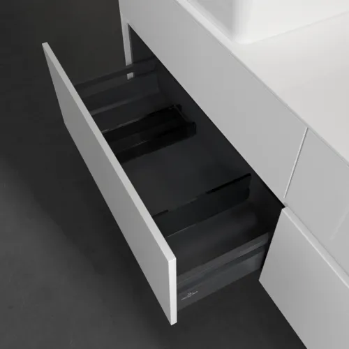 Bild von VILLEROY BOCH Collaro Waschbeckenunterschrank, mit Beleuchtung, 4 Auszüge, 1600 x 548 x 500 mm, Glossy White / Glossy White #C052B0DH