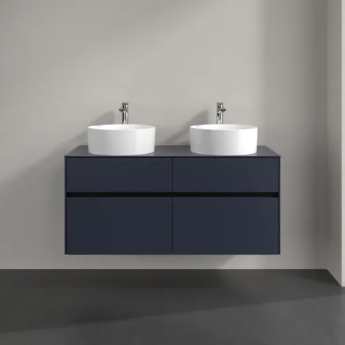 Bild von VILLEROY BOCH Collaro Waschbeckenunterschrank, 4 Auszüge, 1200 x 548 x 500 mm, Marine Blue / Marine Blue #C04400VQ