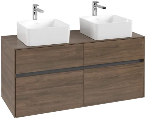 Bild von VILLEROY BOCH Collaro Waschbeckenunterschrank, 4 Auszüge, 1200 x 548 x 500 mm, Arizona Oak / Arizona Oak #C04400VH