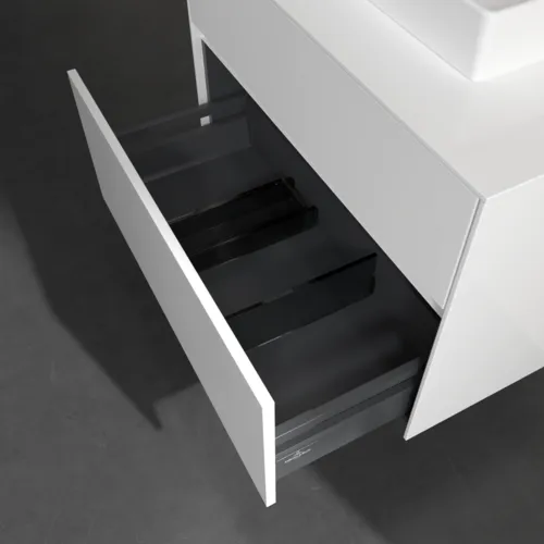 Bild von VILLEROY BOCH Collaro Waschbeckenunterschrank, 2 Auszüge, 800 x 548 x 500 mm, Glossy White / Glossy White #C06900DH