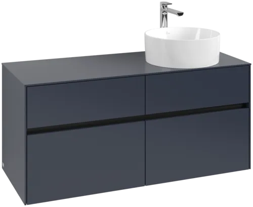 Bild von VILLEROY BOCH Collaro Waschbeckenunterschrank, 4 Auszüge, 1200 x 548 x 500 mm, Marine Blue / Marine Blue #C04300VQ