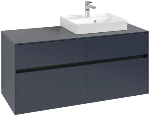 Bild von VILLEROY BOCH Collaro Waschbeckenunterschrank, mit Beleuchtung, 4 Auszüge, 1200 x 548 x 500 mm, Marine Blue / Marine Blue #C072B0VQ