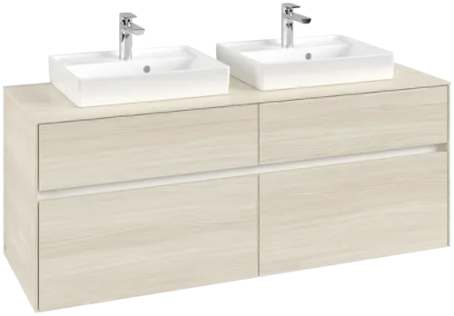 Bild von VILLEROY BOCH Collaro Waschbeckenunterschrank, 4 Auszüge, 1400 x 548 x 500 mm, White Oak / White Oak #C07600AA