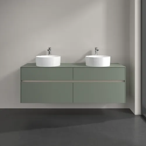 Bild von VILLEROY BOCH Collaro Waschbeckenunterschrank, 4 Auszüge, 1600 x 548 x 500 mm, Soft Green / Soft Green #C05200AF