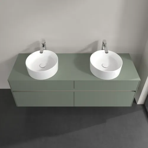 Bild von VILLEROY BOCH Collaro Waschbeckenunterschrank, 4 Auszüge, 1600 x 548 x 500 mm, Soft Green / Soft Green #C05200AF