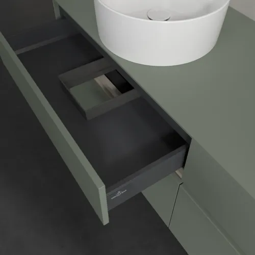 Bild von VILLEROY BOCH Collaro Waschbeckenunterschrank, 4 Auszüge, 1600 x 548 x 500 mm, Soft Green / Soft Green #C05200AF
