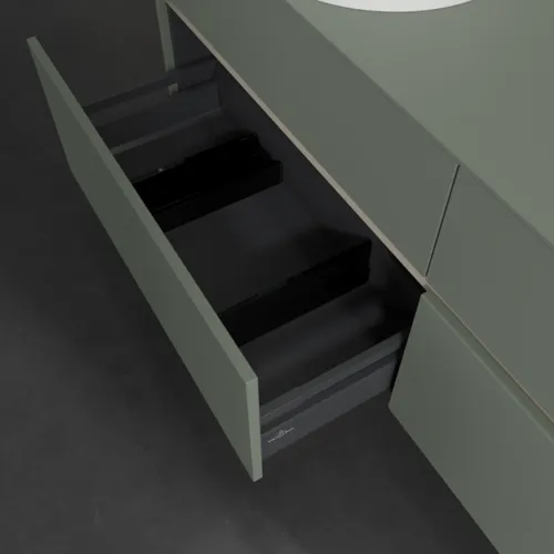 Bild von VILLEROY BOCH Collaro Waschbeckenunterschrank, 4 Auszüge, 1600 x 548 x 500 mm, Soft Green / Soft Green #C05200AF