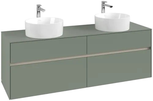 Bild von VILLEROY BOCH Collaro Waschbeckenunterschrank, 4 Auszüge, 1600 x 548 x 500 mm, Soft Green / Soft Green #C05200AF
