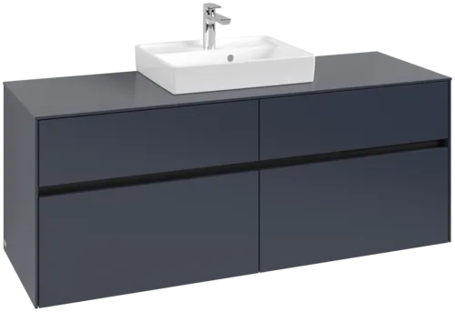 Bild von VILLEROY BOCH Collaro Waschbeckenunterschrank, 4 Auszüge, 1400 x 548 x 500 mm, Marine Blue / Marine Blue #C07300VQ