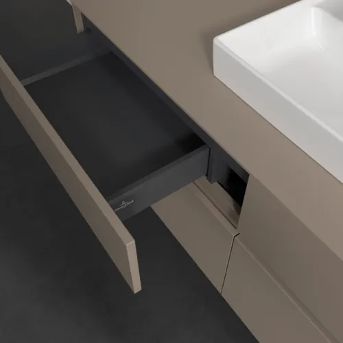 Bild von VILLEROY BOCH Collaro Waschbeckenunterschrank, 4 Auszüge, 1400 x 548 x 500 mm, Taupe / Taupe #C07300VM
