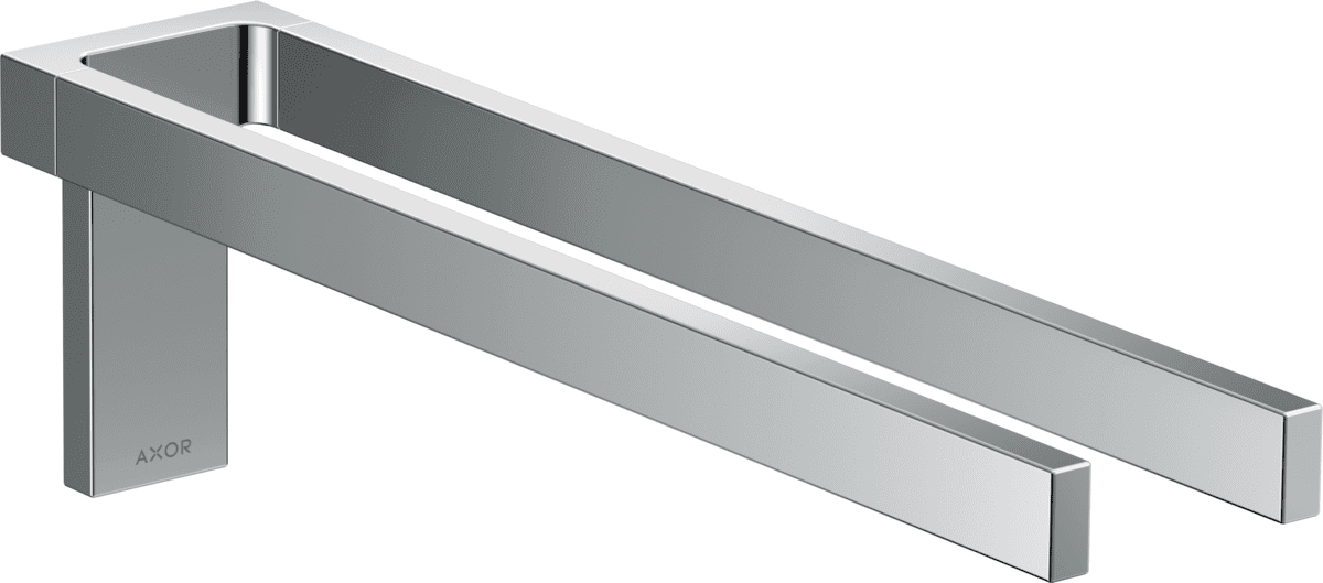 Bild von HANSGROHE AXOR Universal Rectangular Handtuchhalter zweiarmig #42622000 - Chrom