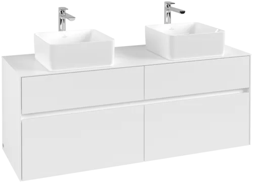 Bild von VILLEROY BOCH Collaro Waschbeckenunterschrank, 4 Auszüge, 1400 x 548 x 500 mm, White Matt / White Matt #C04800MS