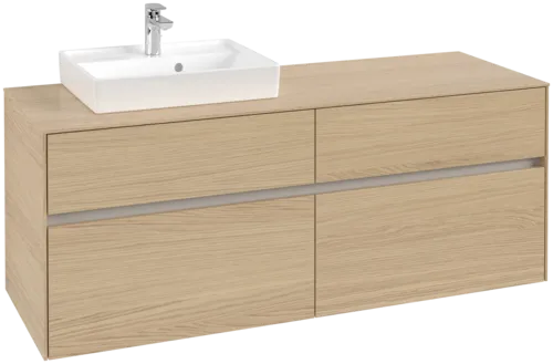 Bild von VILLEROY BOCH Collaro Waschbeckenunterschrank, 4 Auszüge, 1400 x 548 x 500 mm, Nordic Oak / Nordic Oak #C07400VJ