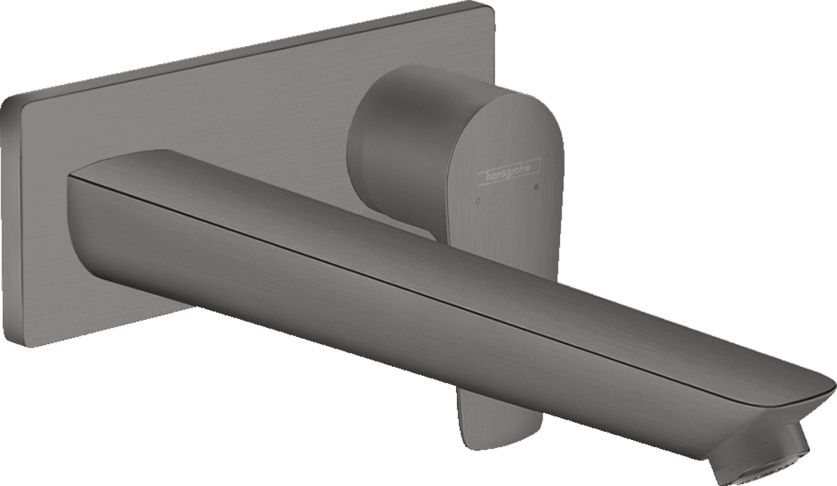 Bild von HANSGROHE Talis E Einhebel-Waschtischmischer Unterputz für Wandmontage mit Auslauf 22,5 cm #71734340 - Brushed Black Chrome