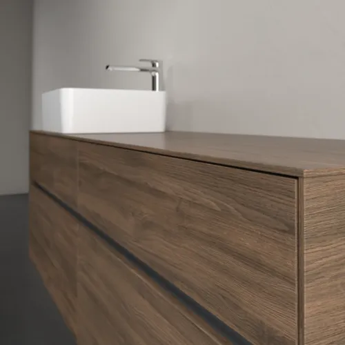 Bild von VILLEROY BOCH Collaro Waschbeckenunterschrank, mit Beleuchtung, 4 Auszüge, 1600 x 548 x 500 mm, Arizona Oak / Arizona Oak #C050B0VH