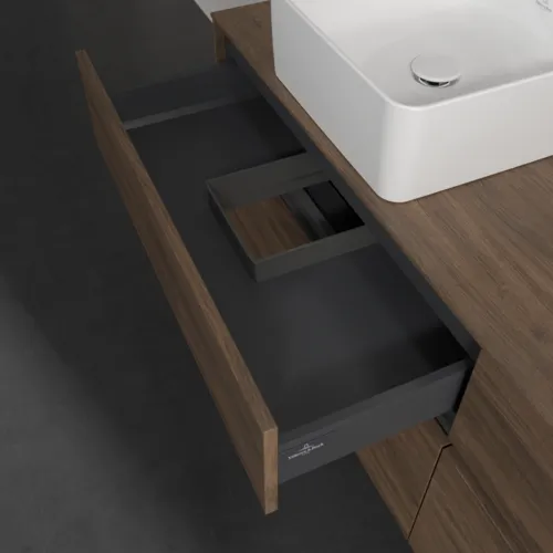 Bild von VILLEROY BOCH Collaro Waschbeckenunterschrank, mit Beleuchtung, 4 Auszüge, 1600 x 548 x 500 mm, Arizona Oak / Arizona Oak #C050B0VH