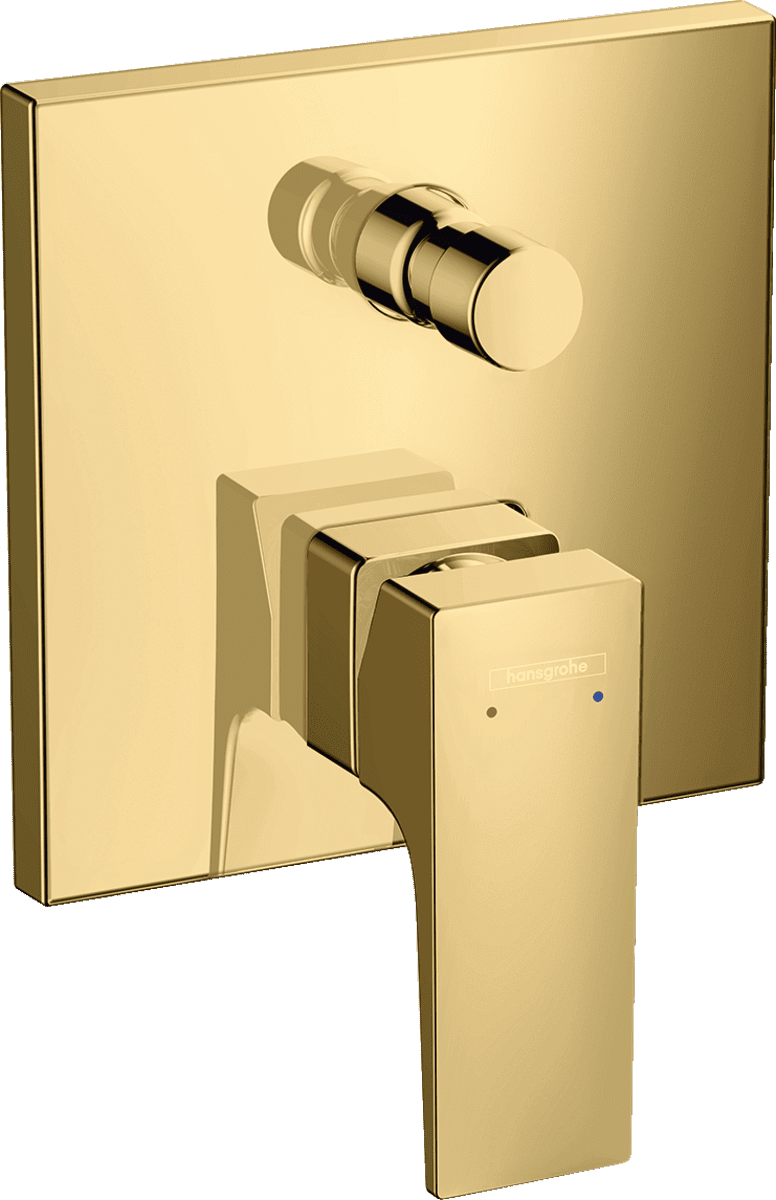 Bild von HANSGROHE Metropol Einhebel-Wannenmischer Unterputz mit Hebelgriff und integrierter Sicherungskombination nach EN1717 für iBox universal #32546990 - Polished Gold Optic
