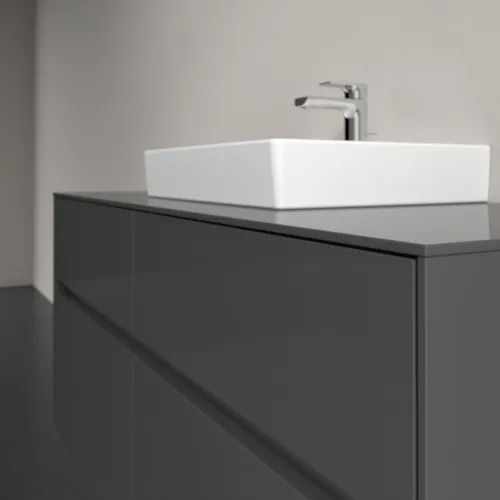 Obrázek VILLEROY BOCH Collaro toaletní skříňka, s osvětlením, 4 výsuvy, 1200 x 548 x 500 mm, lesklá šedá / lesklá šedá #C070B0FP