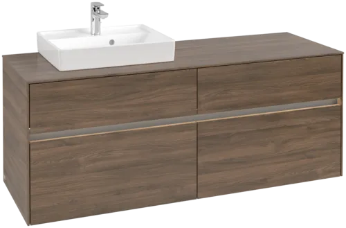 Bild von VILLEROY BOCH Collaro Waschbeckenunterschrank, mit Beleuchtung, 4 Auszüge, 1400 x 548 x 500 mm, Arizona Oak / Arizona Oak #C074B0VH