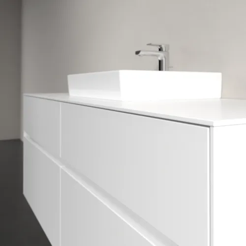 Picture of VILLEROY BOCH Collaro Vanity unit, 4 pull-out compartments, 1400 x 548 x 500 mm, White Matt / White Matt #C07300MS