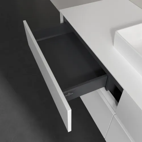 Picture of VILLEROY BOCH Collaro Vanity unit, 4 pull-out compartments, 1400 x 548 x 500 mm, White Matt / White Matt #C07300MS