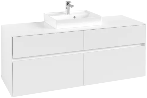 Bild von VILLEROY BOCH Collaro Waschbeckenunterschrank, 4 Auszüge, 1400 x 548 x 500 mm, White Matt / White Matt #C07300MS