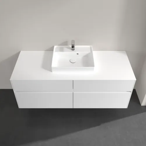 Picture of VILLEROY BOCH Collaro Vanity unit, 4 pull-out compartments, 1400 x 548 x 500 mm, White Matt / White Matt #C07300MS