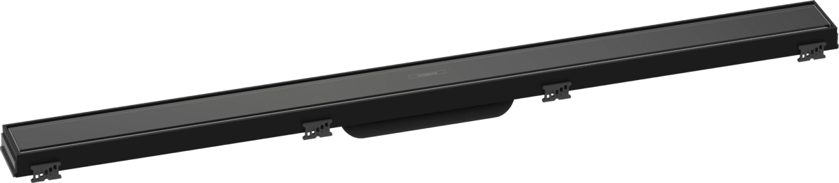 Bild von HANSGROHE RainDrain Match Fertigset Duschrinne 900 mit höhenverstellbarem Rahmen #56040610 - Schwarz