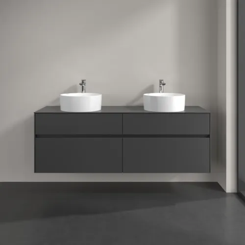Bild von VILLEROY BOCH Collaro Waschbeckenunterschrank, mit Beleuchtung, 4 Auszüge, 1600 x 548 x 500 mm, Graphite / Graphite #C052B0VR