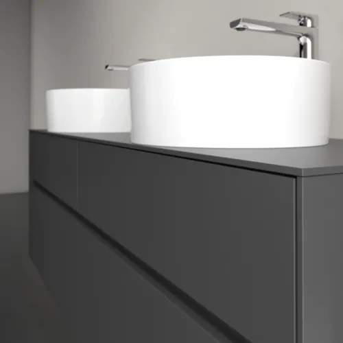 Bild von VILLEROY BOCH Collaro Waschbeckenunterschrank, mit Beleuchtung, 4 Auszüge, 1600 x 548 x 500 mm, Graphite / Graphite #C052B0VR