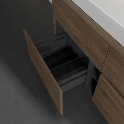 Bild von VILLEROY BOCH Collaro Waschbeckenunterschrank, mit Beleuchtung, 4 Auszüge, 1200 x 548 x 500 mm, Arizona Oak / Arizona Oak #C091B0VH