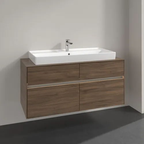 Bild von VILLEROY BOCH Collaro Waschbeckenunterschrank, mit Beleuchtung, 4 Auszüge, 1200 x 548 x 500 mm, Arizona Oak / Arizona Oak #C091B0VH