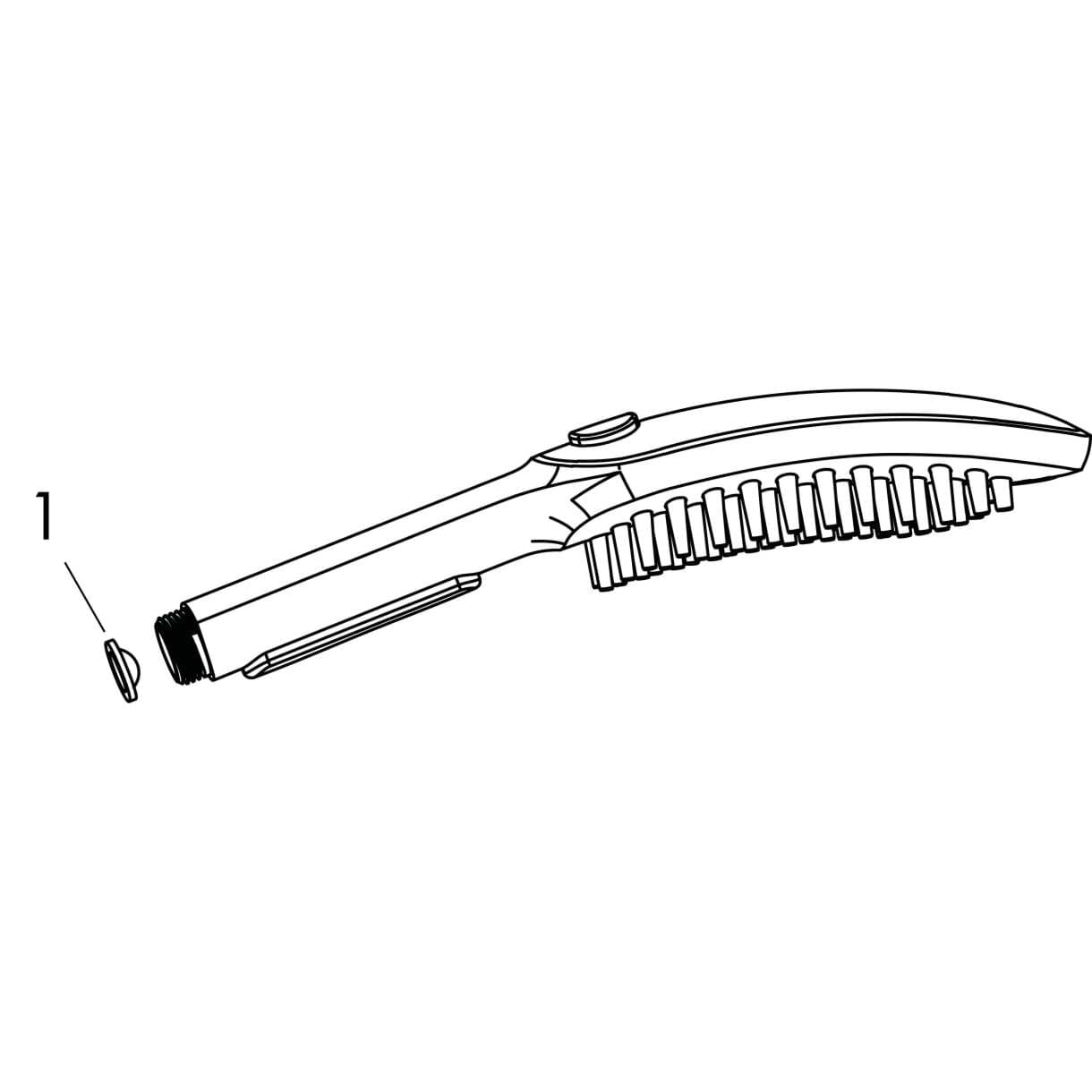 Picture of HANSGROHE DogShower Dogs hand shower 150 3jet Select Matt Black 26640670