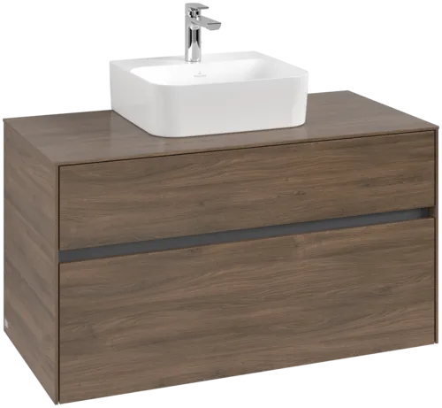 Bild von VILLEROY BOCH Collaro Waschbeckenunterschrank, 2 Auszüge, 1000 x 548 x 500 mm, Arizona Oak / Arizona Oak #C09400VH