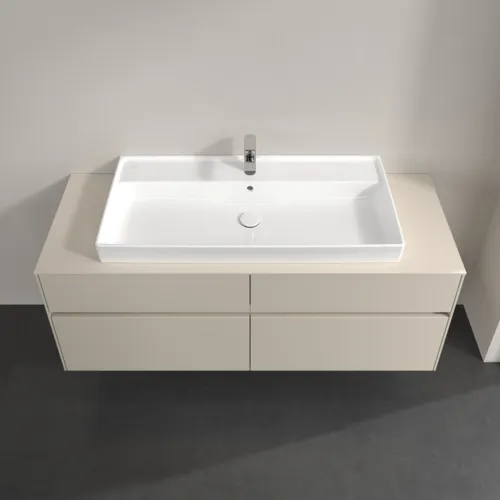 Bild von VILLEROY BOCH Collaro Waschbeckenunterschrank, mit Beleuchtung, 4 Auszüge, 1400 x 548 x 500 mm, Cashmere Grey / Cashmere Grey #C092B0VN