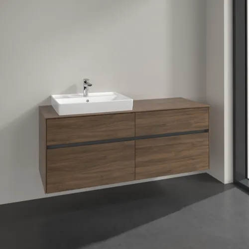 Bild von VILLEROY BOCH Collaro Waschbeckenunterschrank, 4 Auszüge, 1400 x 548 x 500 mm, Arizona Oak / Arizona Oak #C08500VH