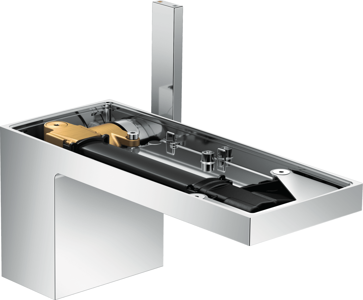 Bild von HANSGROHE AXOR MyEdition Einhebel-Waschtischmischer 70 mit Push-Open Ablaufgarnitur ohne Platte #47012000 - Chrom