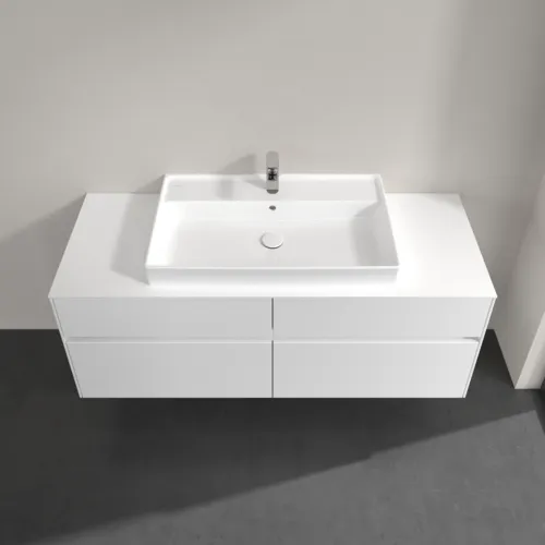 Bild von VILLEROY BOCH Collaro Waschbeckenunterschrank, mit Beleuchtung, 4 Auszüge, 1400 x 548 x 500 mm, Glossy White / Glossy White #C088B0DH