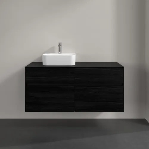 Bild von VILLEROY BOCH Collaro Waschbeckenunterschrank, 4 Auszüge, 1200 x 548 x 500 mm, Black Oak / Black Oak #C09800AB